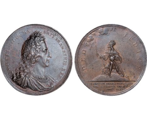 British Medals, William & Mary, Coronation 1689, copper medal, by Jan Smeltzing, armoured bust of William III r., WILHEL III 