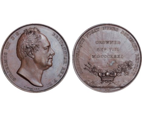 British Medals, William IV, Coronation 1831, large copper medal, by William Wyon, for Rundell Bridge & Co, signed W. WYON ARA