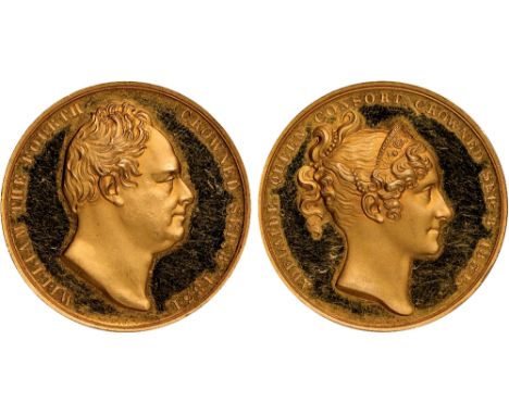 British Medals, William IV, official gold medallion for the Coronation, 1831, by William Wyon, after Sir Francis Chantrey, RA