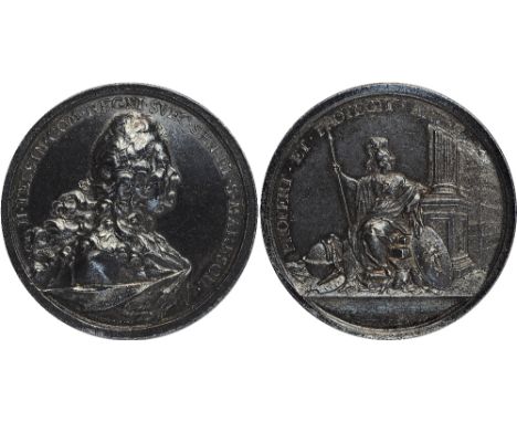 Foreign Medals, Sweden, Count Nicodemus Tessin, the Younger (1654-1728), Baroque architect, city planner and administrator, s