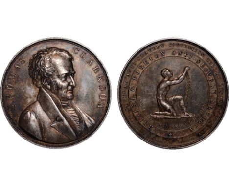 British Commemorative Medals, Anti-Slavery, Thomas Clarkson (1760-1846), Abolitionist, silver medal, 1840, for the British an