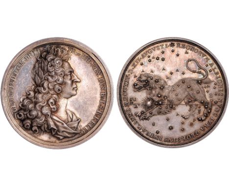 British Medals, George I, Accession 1714, silver medal, by Georg Wilhelm Vestner (1677-1740), similar to the previous two lot