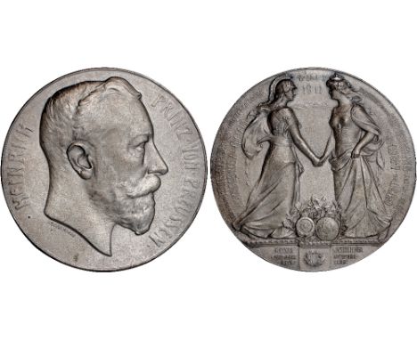 British Medals, Prince Heinrich of Prussia (1862-1929), the Coronation Automobile Endurance Tour, 1911, large silver medal, b