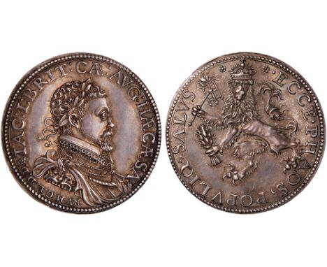 British Medals, James I, Coronation 1603, the official silver medal, a second example, probably by Charles Anthony, laureate 