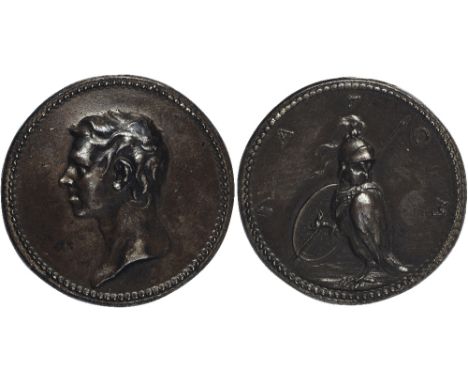 Foreign Medals, Sweden, Johann Carl Hedlinger (1691-1771), self-portrait medals (2), the ‘Lagom’ medal, in copper, 1733, his 