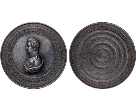 Foreign Medals, Germany, Brandenburg-Prussia, Crown Prince Wilhelm (1783-1851), circular Berlin Iron snuff or patch box, by (