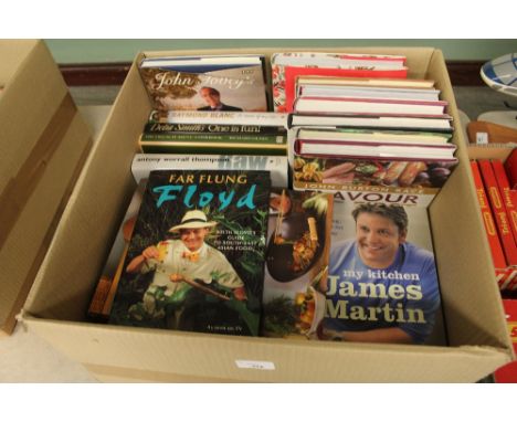 Box of 25 signed first edition cookery books, including Floyd [Keith] - Far Flung Floyd