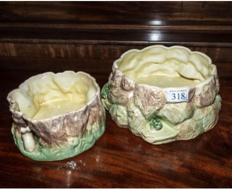 Two Sylvac planters