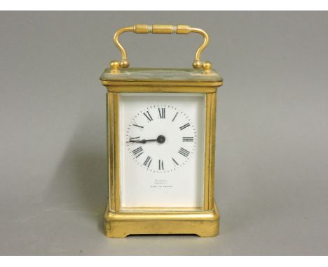 A French brass carriage clock