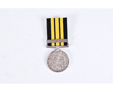 A Royal Marines Light Infantry East & West Africa Medal, having Benin 1897 clasp, awarded to Private Charles Smith (6092), HM