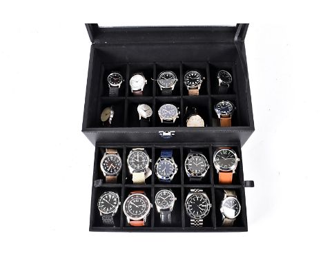An Eaglemoss Collection of military watches, including US Army Field, Observation Aviator, Boat Troop Commando Russian Forces