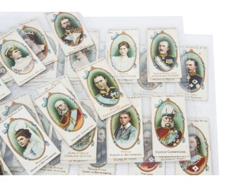 Gallaher's Royalty Series and Types of the British Army, a set of 50 Royalty Series fair to good (F-G), together with five od