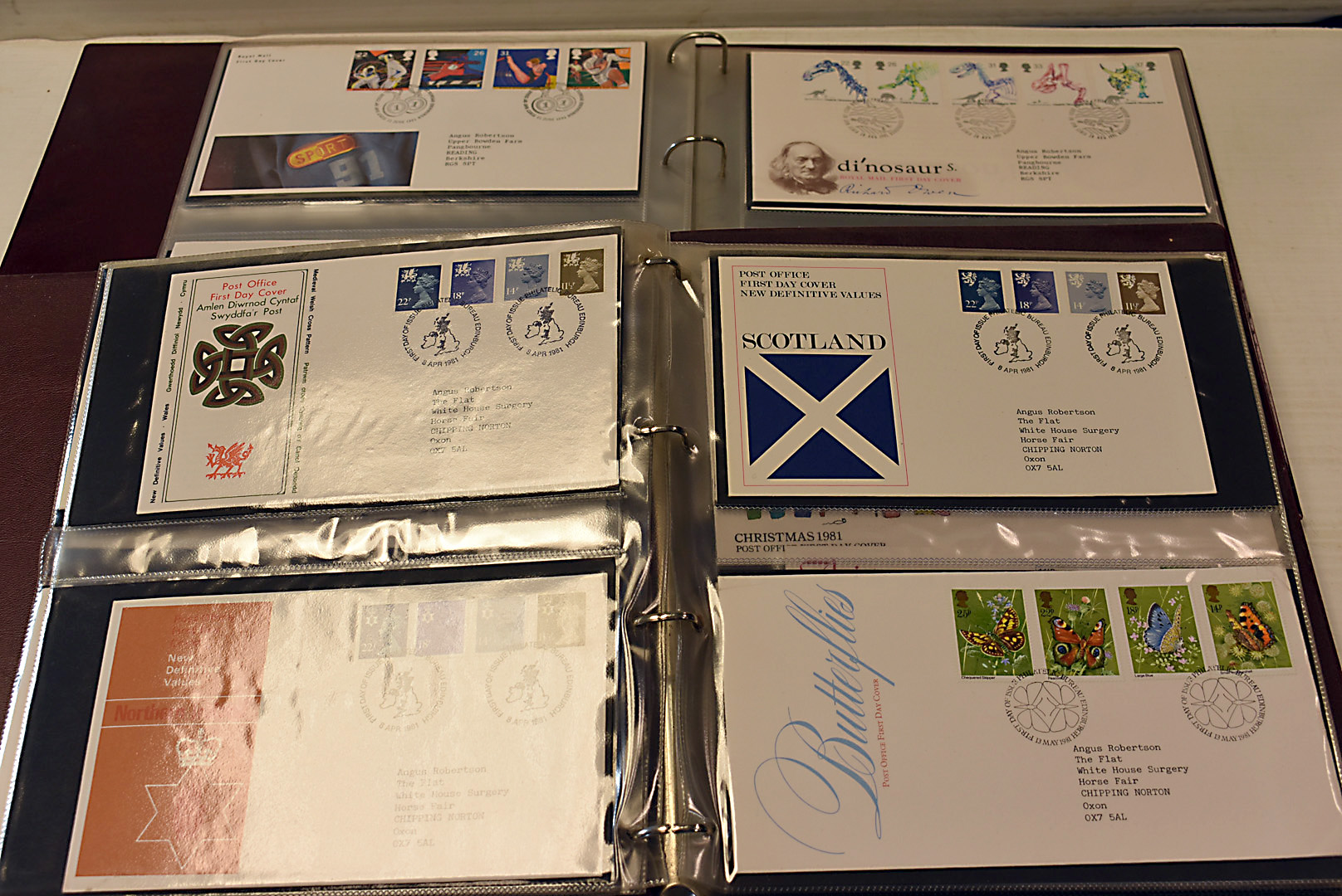 A collection of British First Day covers, in three folders and some loose