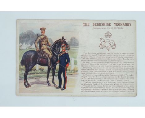 British Army coloured postcards,  one album, P2/P3, including Gale &amp; Polden History and Traditions (128), Harry Payne (31