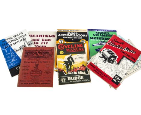 Edwardian and Later Practical Manuals and Hand Books, various volumes including The Amateur Mechanic 1913,  Cycling Manual 18