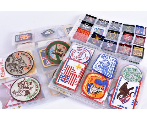 A large collection of 200+ Scouting badges, comprising of American and Canadian, including Bicentennial, 14th World Jamboree,