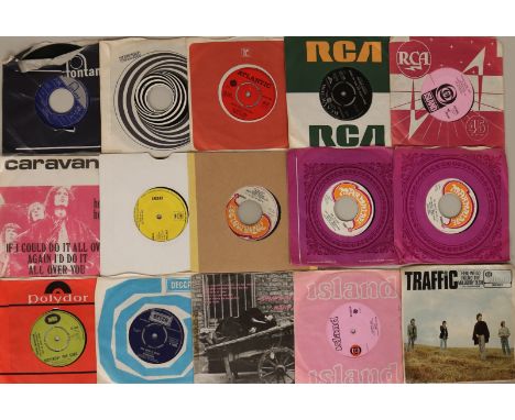 60's & 70's CLASSIC ROCK 7" SINGLES - box of around 150 7" covering all genres of Rock to include the likes of T.Rex, Slade, 