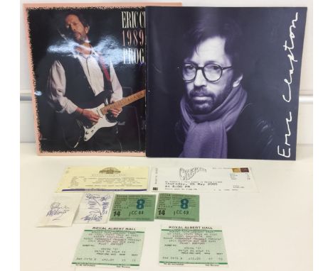 CREAM/CLAPTON/SIGNED JJ CALE TICKETS - Lot to include 2x Clapton tickets from Hammersmith Odeon 6.12.1977, tour programme and