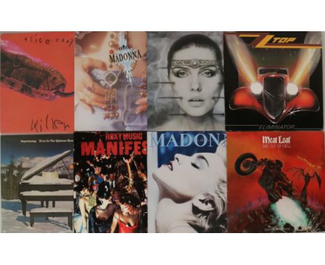 CLASSIC 70s/80s ROCK - Superb, killer and musically rich collection of 92 x LPs. Artists/titles include Alice Cooper - Killer