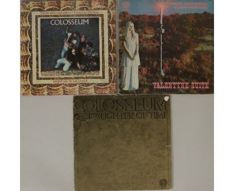 COLOSSEUM - Entering the arena with the first 3 studio LPs from Colosseum. Titles are Valentyne Suite (1st UK large swirl 'A 