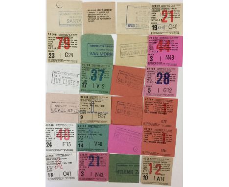 HAMMERSMITH ODEON TICKETS - Lot to include 40x ticket stubs for classic concerts at the Hammersmith Odeon across the 70s and 