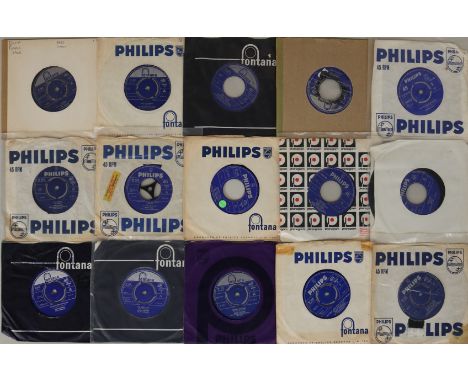 7" - FONTANA & PHILIPS - Ace collection of around 100 x 7" on these 2 prestigious labels. Fontana artists/titles/cat. numbers