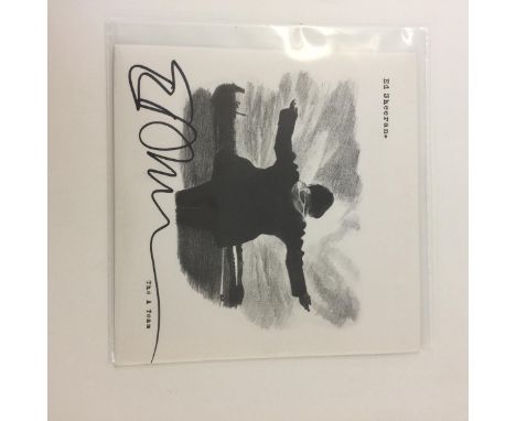 ED SHEERAN SIGNED RECORD SLEEVE - A 7" copy of Ed Sheeran's 'The A Team' single on Atlantic. The sleeve is signed on the fron