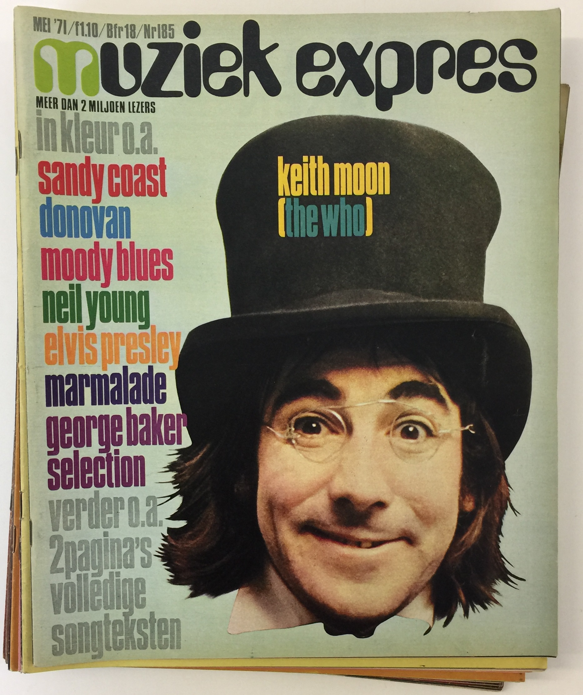 1969 DUTCH MUZIEK EXPRES - 35x copies of Dutch music magazine Muziek ...