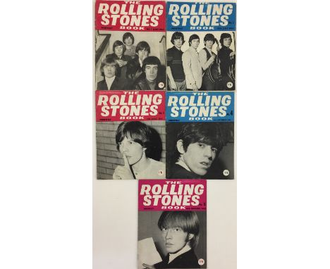 ROLLING STONES BOOK No.1-4 - Collection of 5x of the monthly issued Rolling Stones 'books' from issue one in June to issue fi