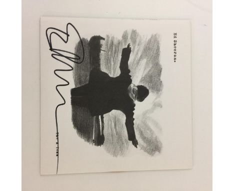 ED SHEERAN SIGNED RECORD SLEEVE - A 7" copy of Ed Sheeran's 'The A Team' single on Atlantic. The sleeve is signed on the fron
