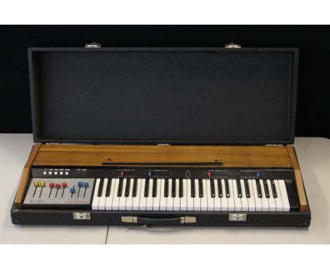 LOGAN STRING MELODY II - a vintage Logan String Melody II synthesizer (Hohner), serial number 8397 in original case with UK m