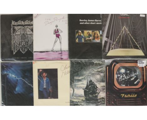 70s ROCK - Nice collection of over 90 x LPs. Artists/titles include Hawkwind - Doremi Fasol Latido (UAG 29364 with printed in