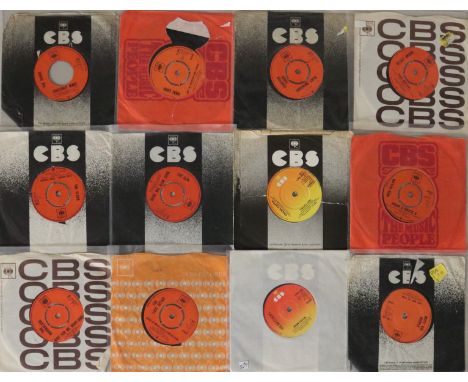 7" - CBS RECORDS - Ace collection of around 150 x 45s on CBS. Artists/cat. numbers include Frank Zappa (CBS A2412), The Gun (