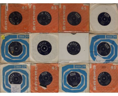 7" - DECCA RECORDS - Ace collection of over 100 x 45s on Decca. Artists/cat. numbers include The Gamblers (F 11780), The Zomb