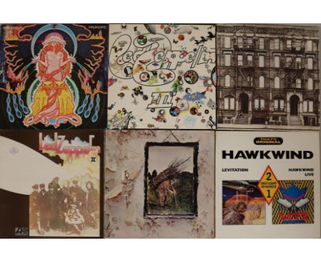 HAWKWIND/LED ZEPPELIN - Spaced out bundle of 10 x LPs. Hawkwind LPs are The Space Ritual (UK United Artists original UAD 6003