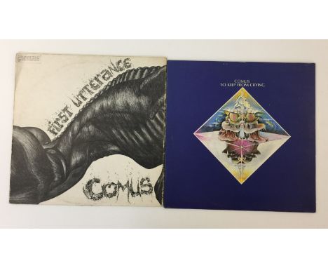 COMUS - FIRST UTTERANCE - A fantastic copy of the hugely collectible album from Comus (DNLS.3019, matrix DNLS 3019A-3 *T). Bo