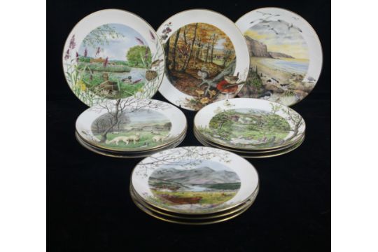 Choose ONE OR MORE Plates ENGLISH COUNTRYSIDE SCENES Royal Worcester Year Plate