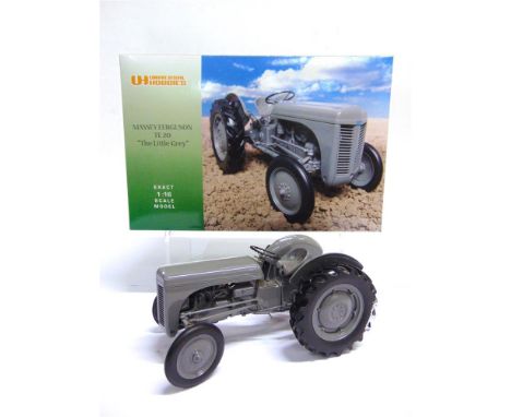 A 1/16 SCALE UNIVERSAL HOBBIES FERGUSON TE20 'THE LITTLE GREY'  grey, mint or near mint, boxed.