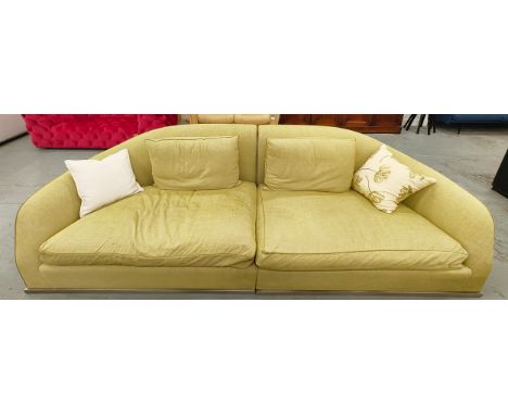 FLEXFORM ALFRED STANDALONE SOFA, by Roberto Lazzeroni, approx 310cm W.