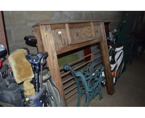 An oak fire surround 