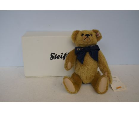 Steiff teddy bear 100 year celebration 1907-2007 with box & tags 'Titled a million hugs'
