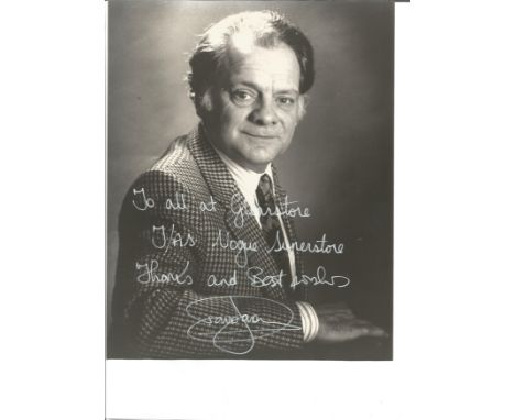 David Jason signed 10 x 8 b/w portrait photo, dedicated to firm Gladstone. Good Condition. All autographs are genuine hand si