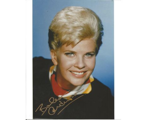Barbara Anderson signed 10x8 colour photo. retired American actress who is best known for portraying police officer Eve Whitf