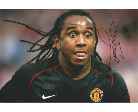 Football Anderson 10x8 signed colour photo pictured in while playing for Manchester United. Good Condition. All autographs ar