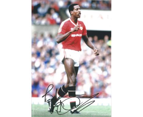 Football Viv Anderson 10x8 signed colour photo pictured while playing for Manchester United. Good Condition. All autographs a