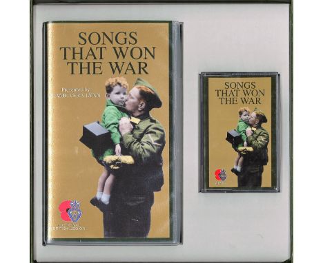 Dads Army Sings that won the war VHS and Audio Cassette signed on the inside of the display box by cast members Bill Pertwee,