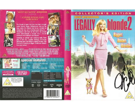 Legally Blonde 2 DVD sleeve signed by cast member Jennifer Coolidge. Legally Blonde 2: Red, White &amp; Blonde (also referred