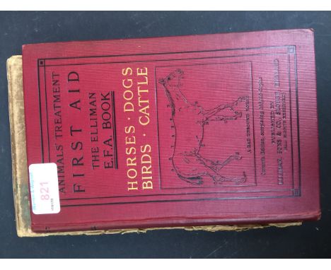 ANIMALS TREATMENT FIRST AID, THE ELLIMAN E.F.A. BOOK, CIRCA 1900