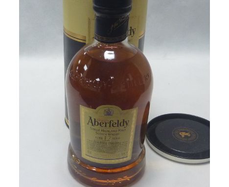 Aberfeldy, single Highland Malt Scotch whisky, 12 years old, boxed, 70cl.