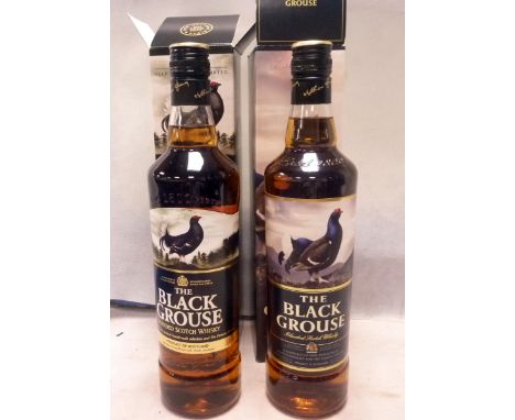Two boxed "The Black Grouse" blended Scotch Whisky, 70cl. RSPB logo to boxes, unopened.
